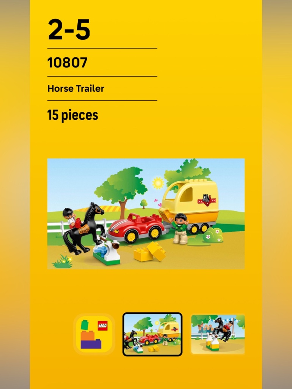 Lego Duplo Horse Trailer 10807